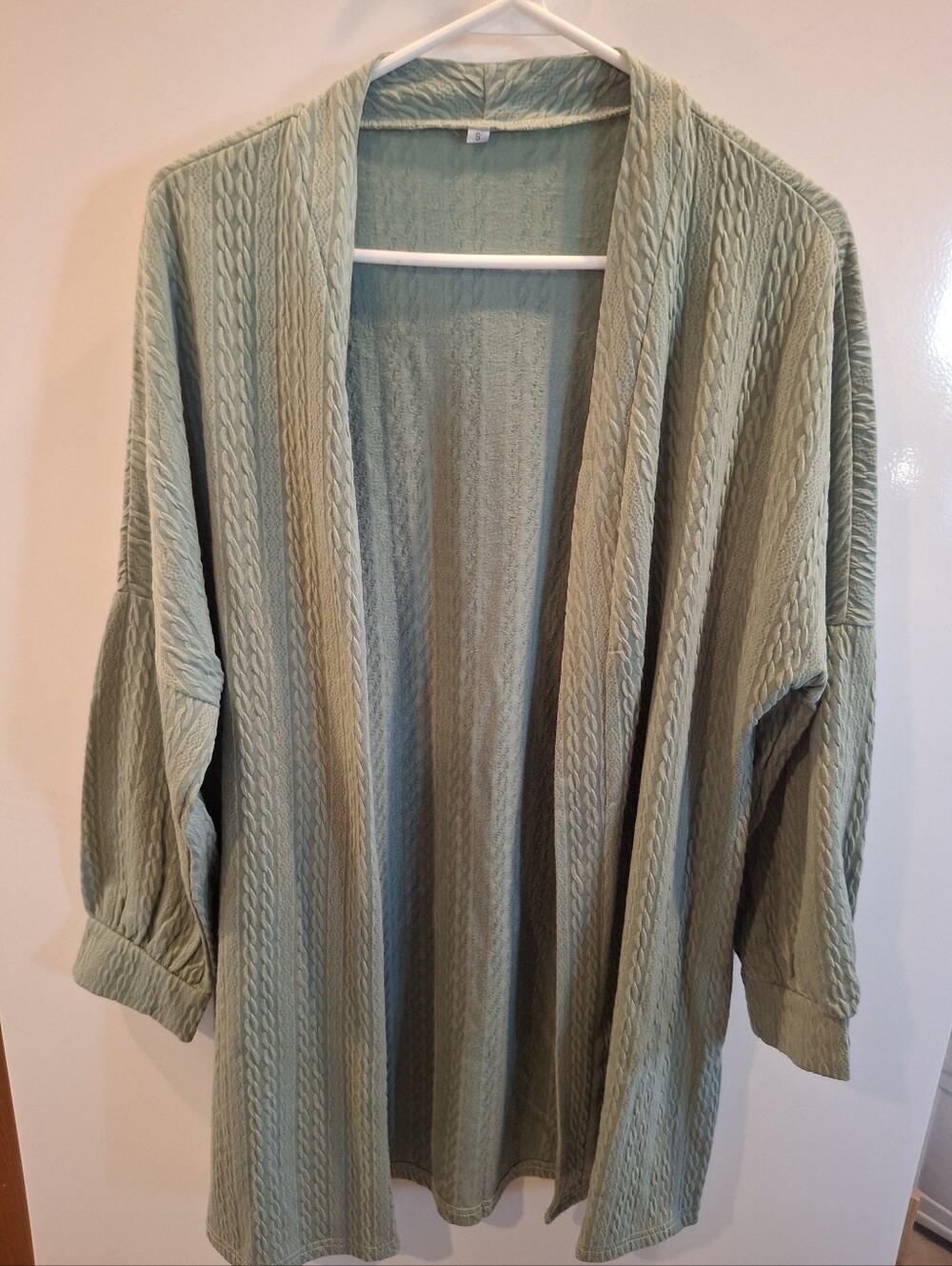 Source Unknown Sage Green Open-Front Women's Cardigan